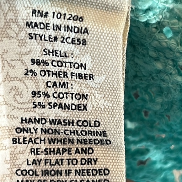 Soft surroundings laticia sweater & tank top size L - Picture 5 of 9